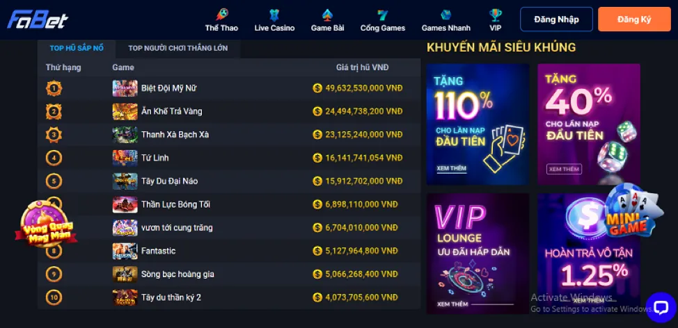 Hoàn trả không giới hạn 68wim code